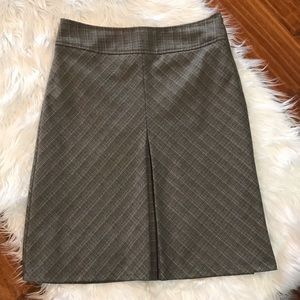 The Limited Brown Plaid Skirt Size 2